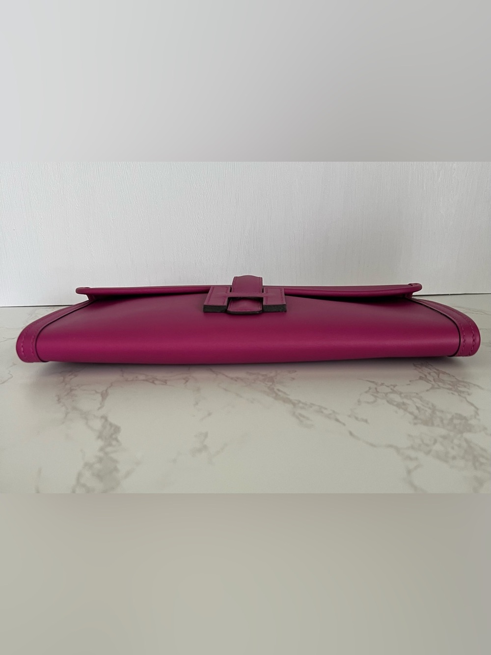 Hermes Jige Elan 29 Clutch In Rose Pourpre Swift Leather - Picture 13 of 14